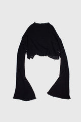 Mesh Knit Long Sleeve Sweater