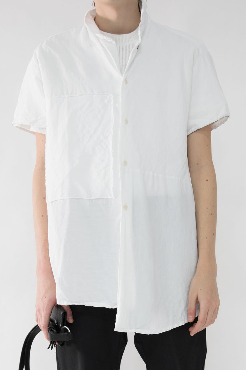 Asymmetrical Cuban Collar Shirt - NELLY JOHANSSON