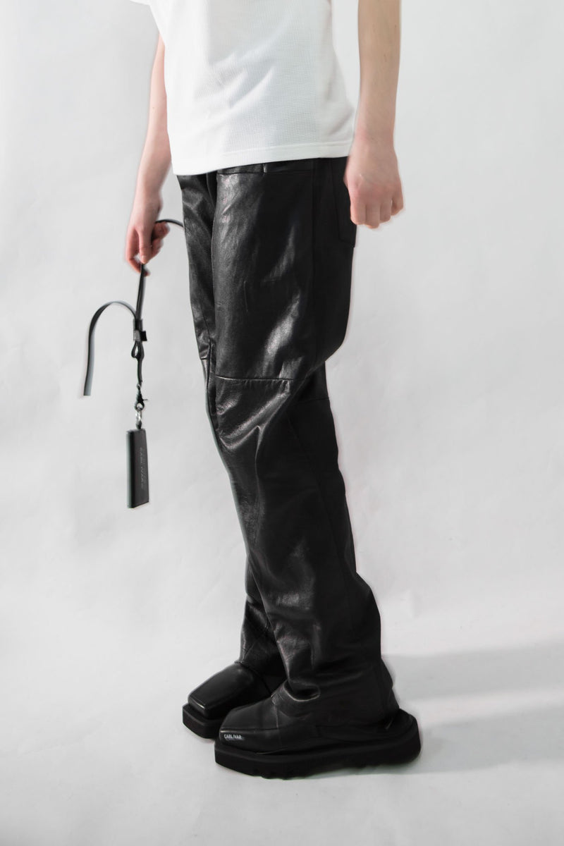Straight Fit Leather Pants - NELLY JOHANSSON
