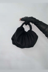 Pleated Leather Bag
