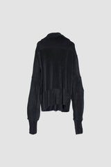 Velour Zip Sweater