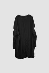 Silk Blend Long Sleeve Dress