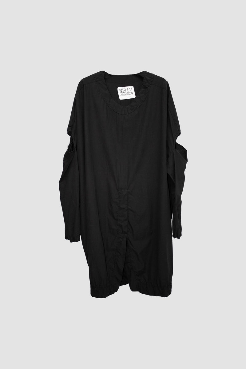 Silk Blend Long Sleeve Dress