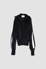 Velour Zip Sweater