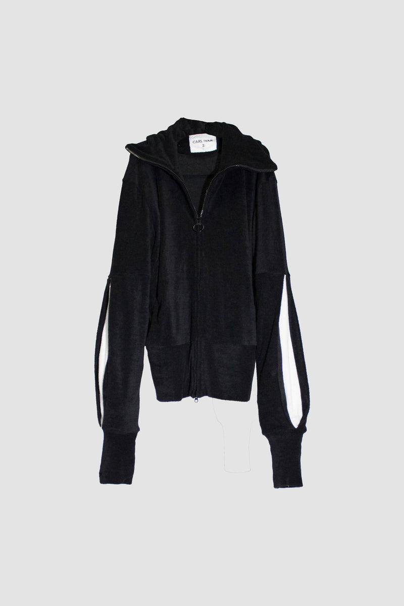 Velour Zip Sweater