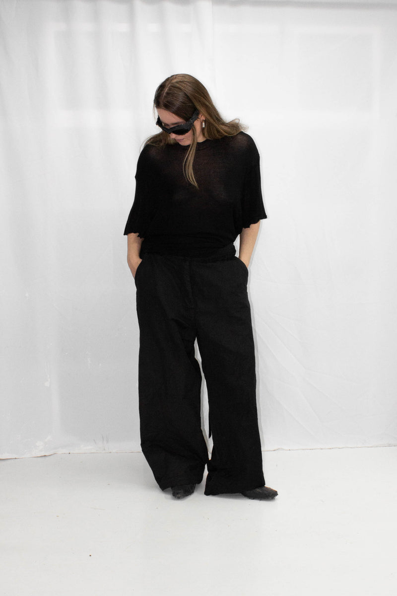 Silk Knit T-Shirt