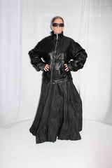 Leather Windbreaker