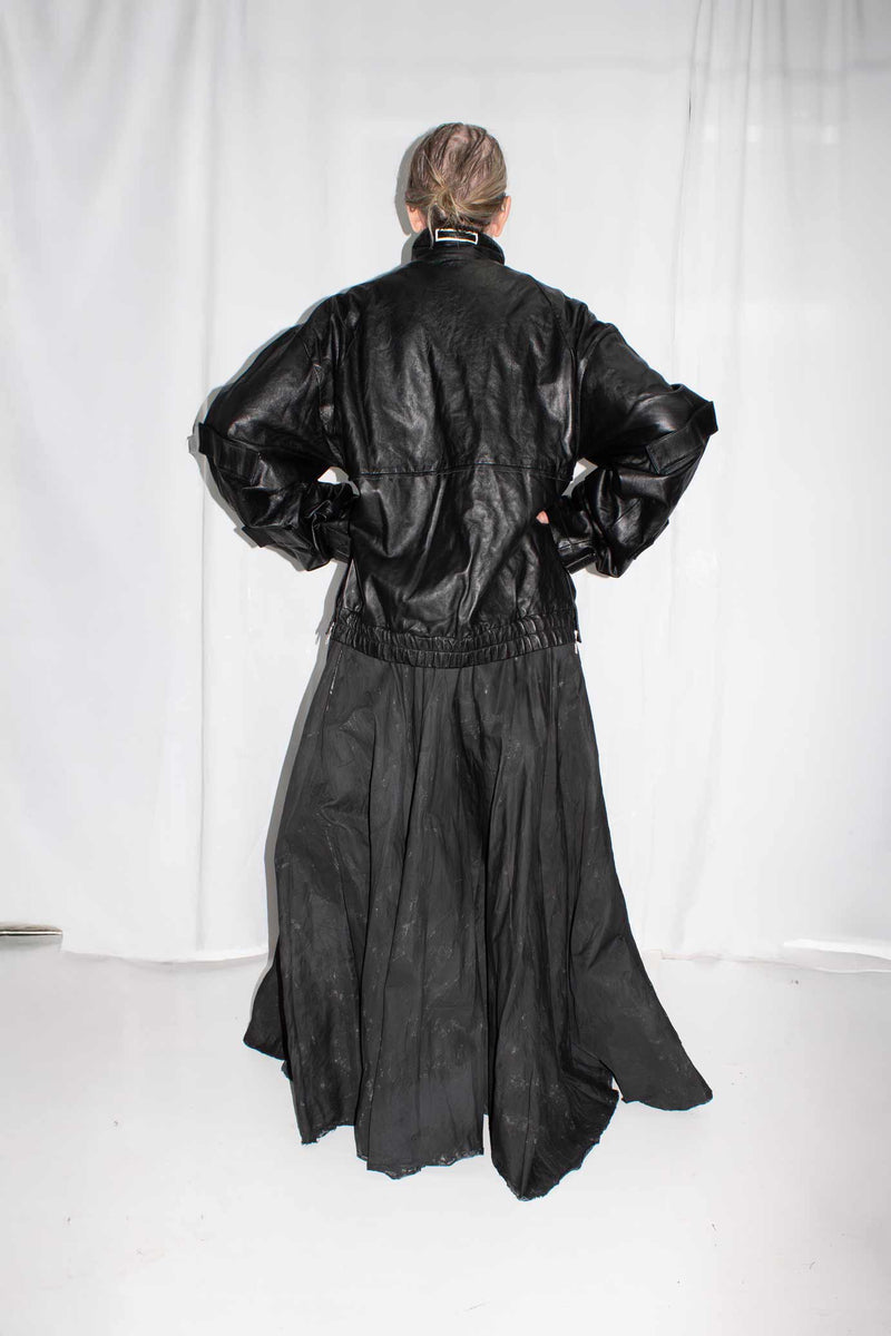 Leather Windbreaker
