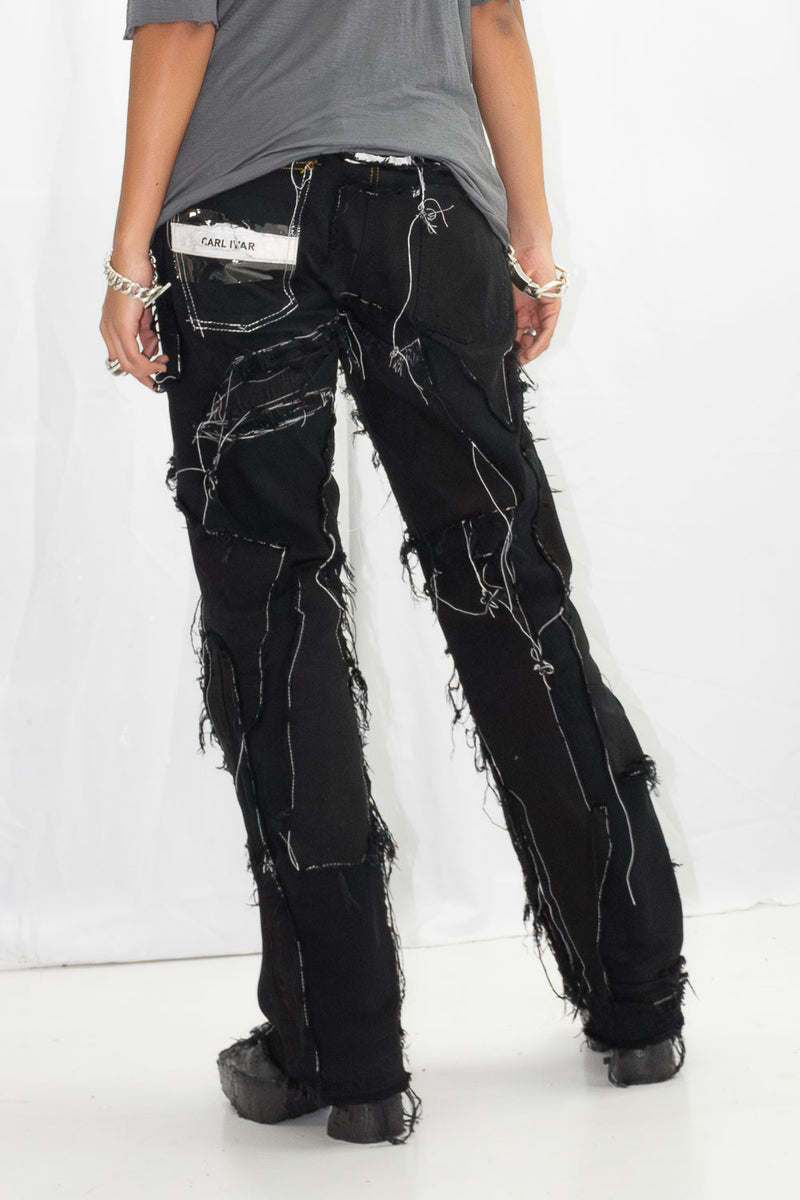 Dyed Fringe Denim