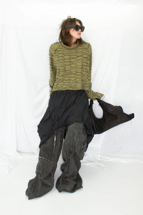 Striped Merino Wool Knit Sweater