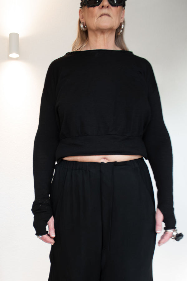 Crop Wool Sweater