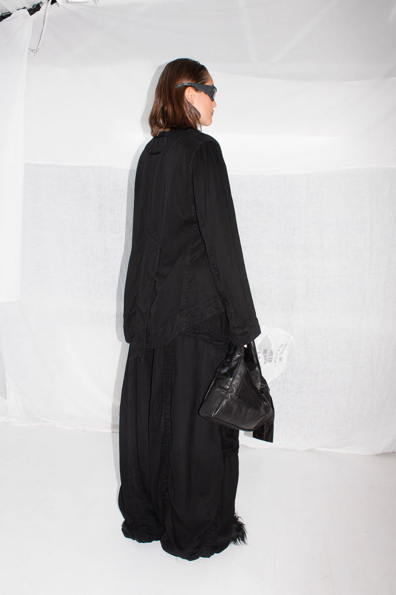 Rounded Lyocell Jacket