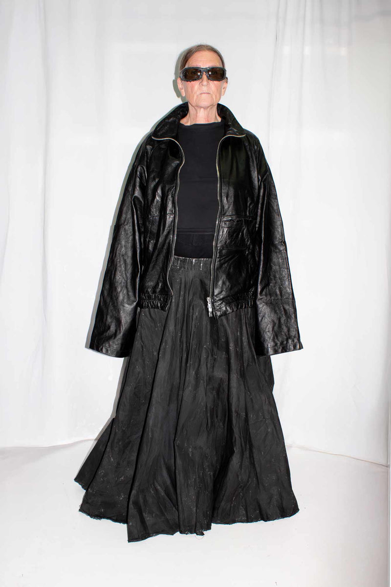 Leather Windbreaker