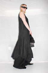 Draped Silk Dress