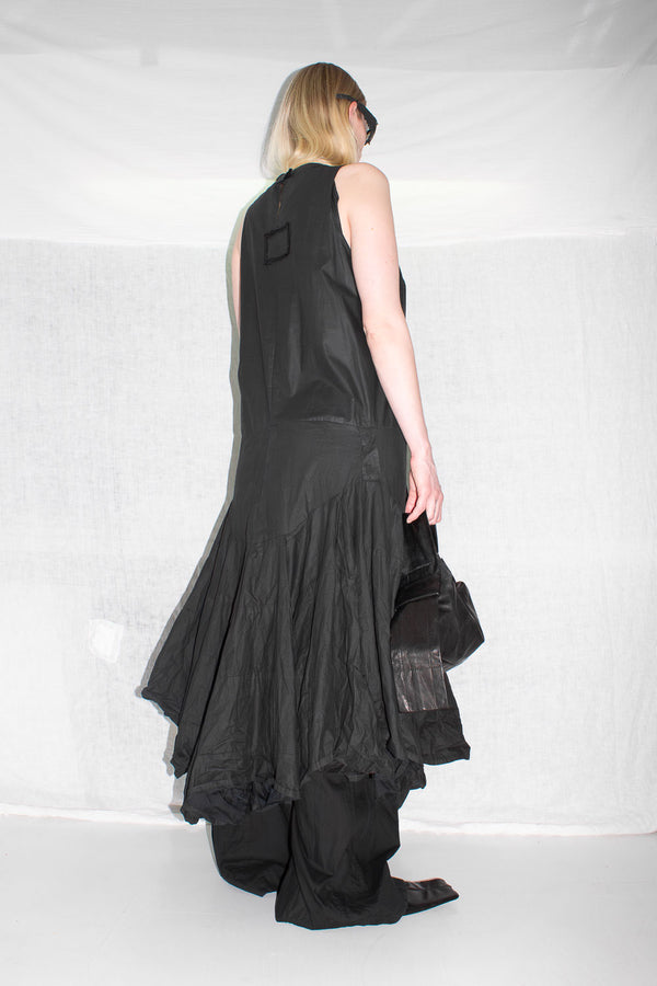 Draped Silk Dress