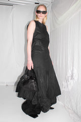 Draped Silk Dress