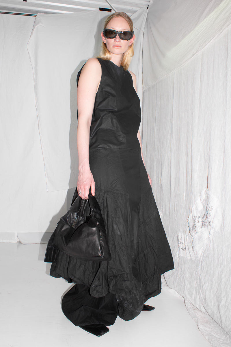 Draped Silk Dress