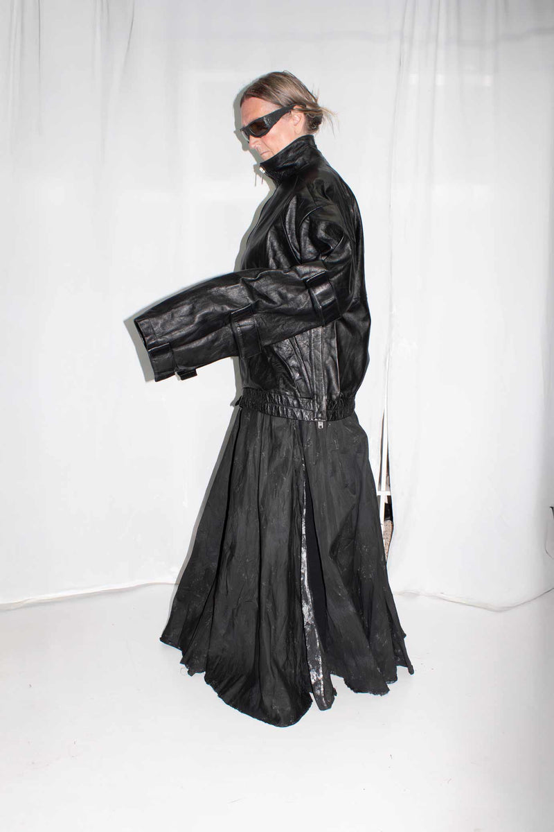 Leather Windbreaker