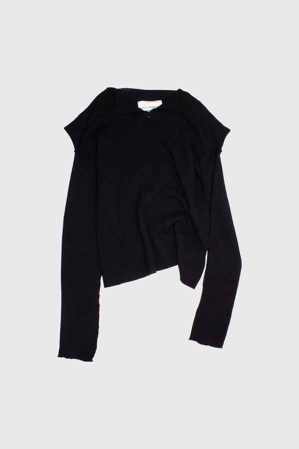 Triangular Merino Wool Knit Sweater