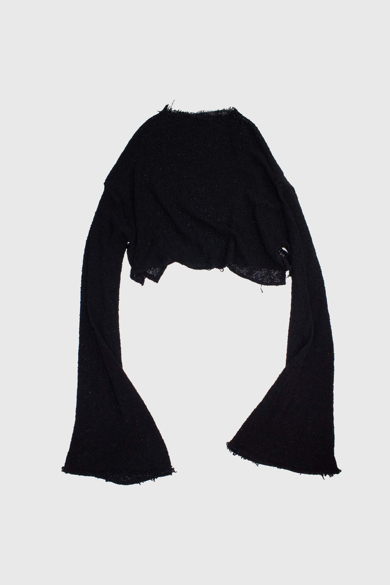 Mesh Knit Long Sleeve Sweater