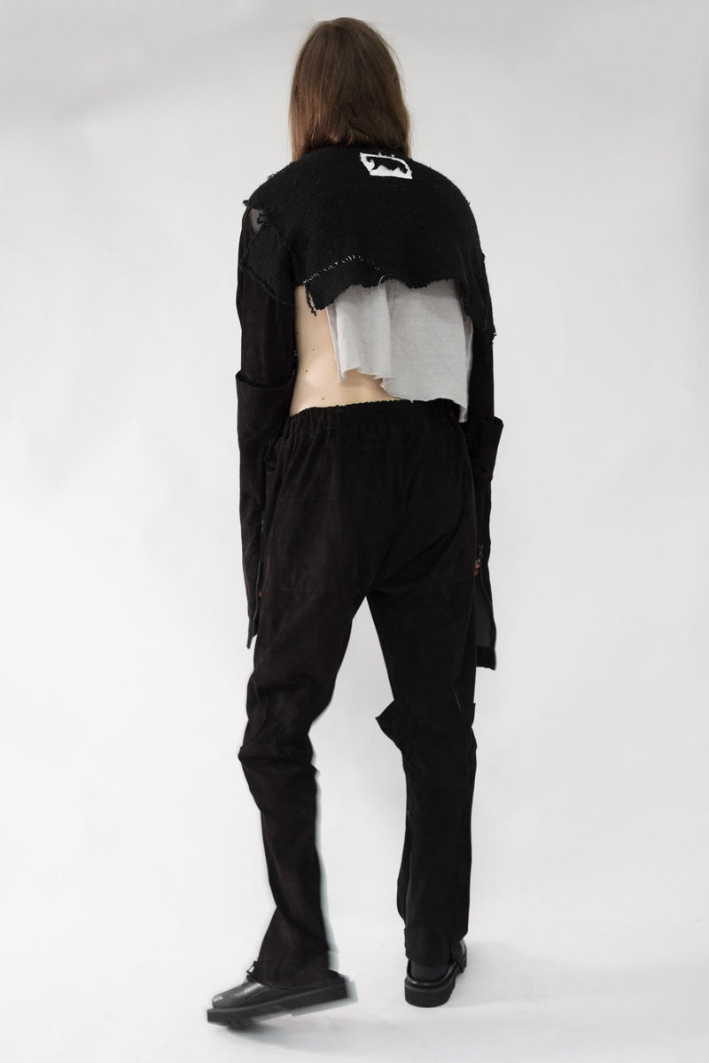 Mocha Leather Pants - NELLY JOHANSSON