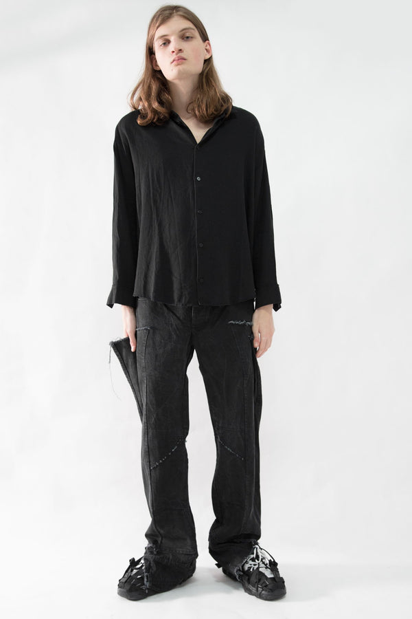 Cropped Classic Wool Shirt - CARL IVAR