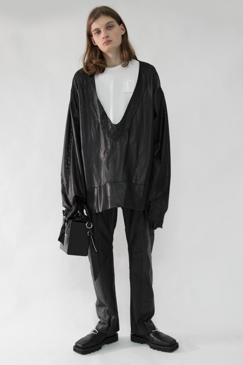 Perforated Leather Sweater - NELLY JOHANSSON