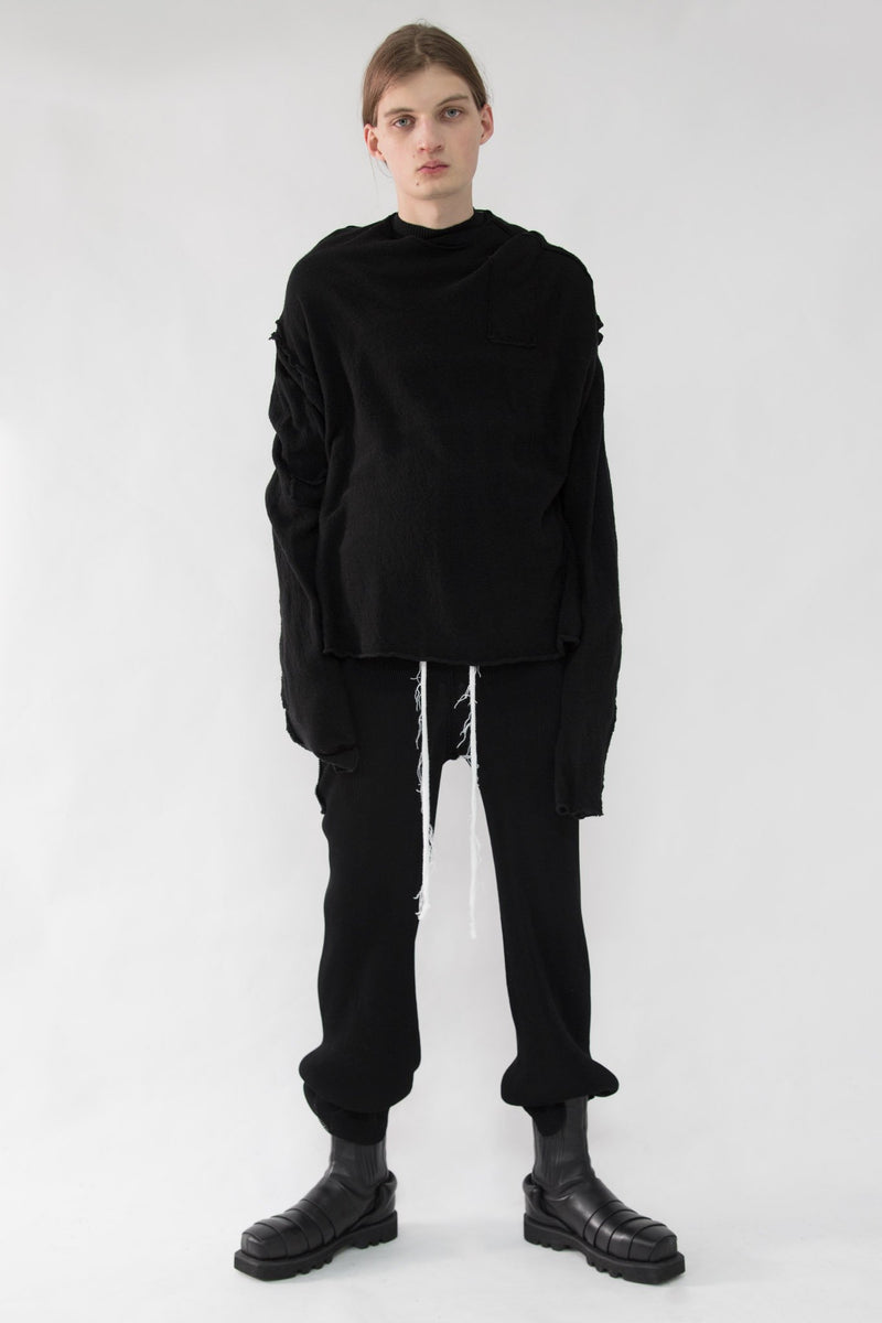 Asymmetrical Wool Blend Sweater - NELLY JOHANSSON