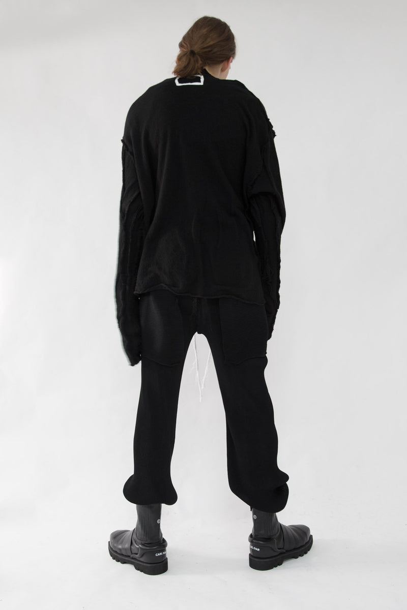 Asymmetrical Wool Blend Sweater - NELLY JOHANSSON