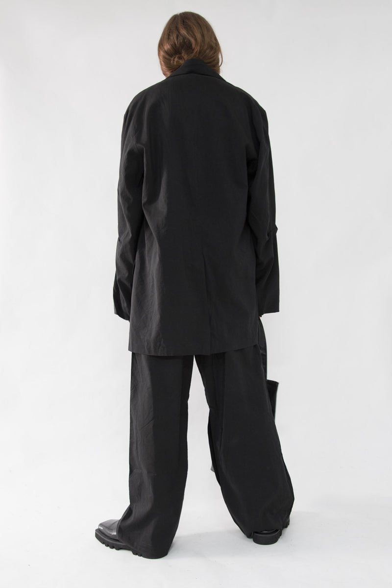 Oversized Cupro Blazer - NELLY JOHANSSON