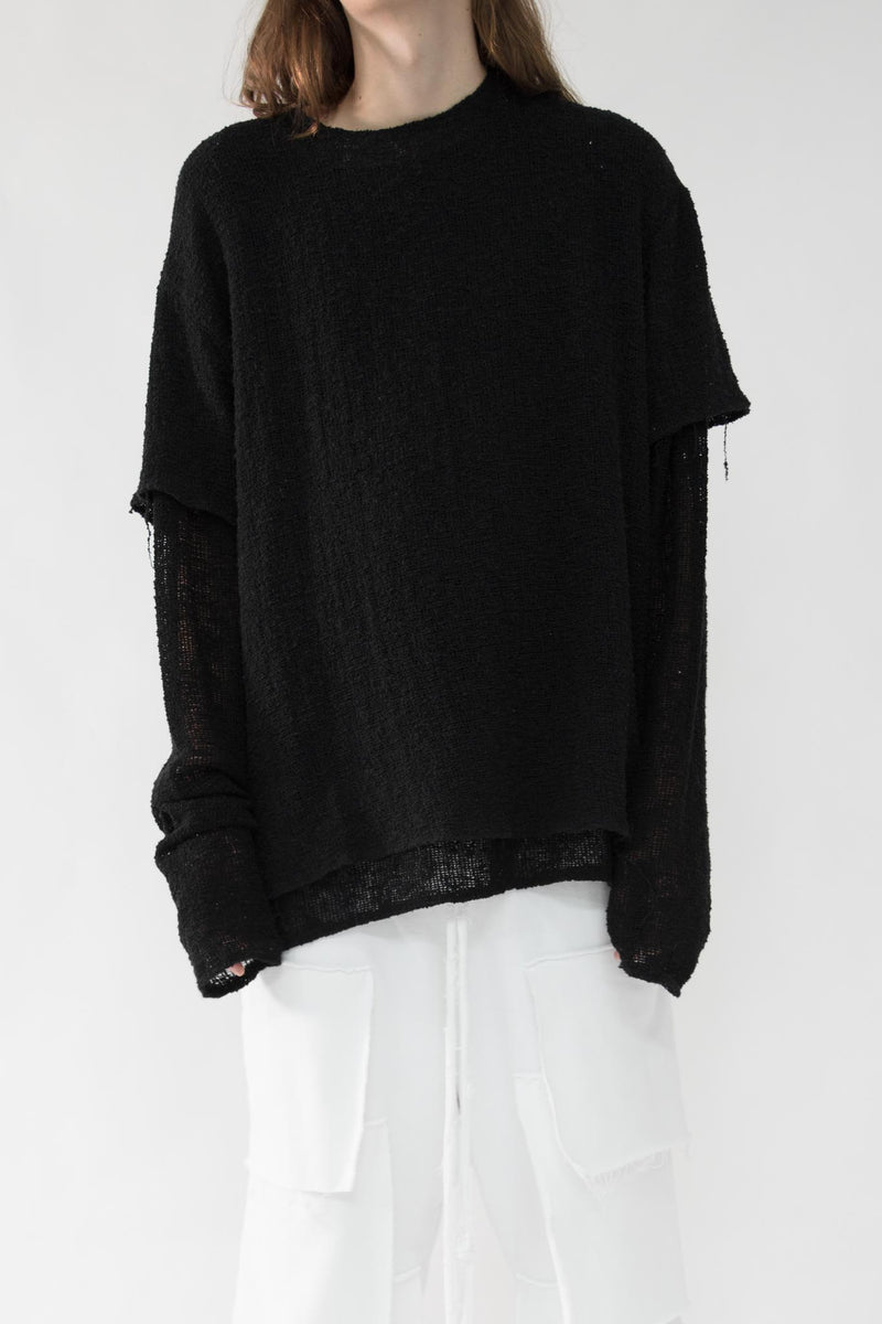 Double Layer Knit Sweater - NELLY JOHANSSON