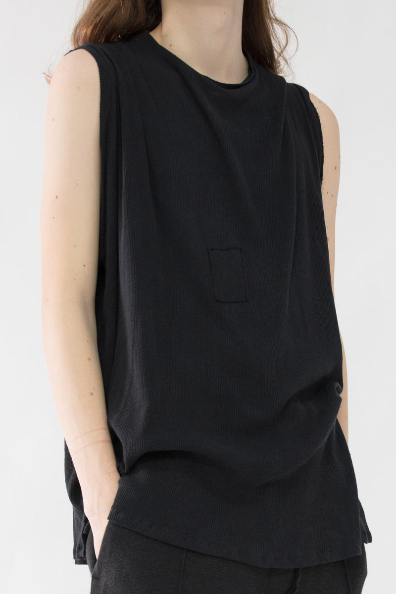 Asymmetrical Crewneck Tank Top - NELLY JOHANSSON