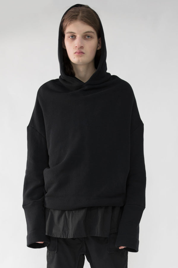 Plain Notched Hoodie - NELLY JOHANSSON