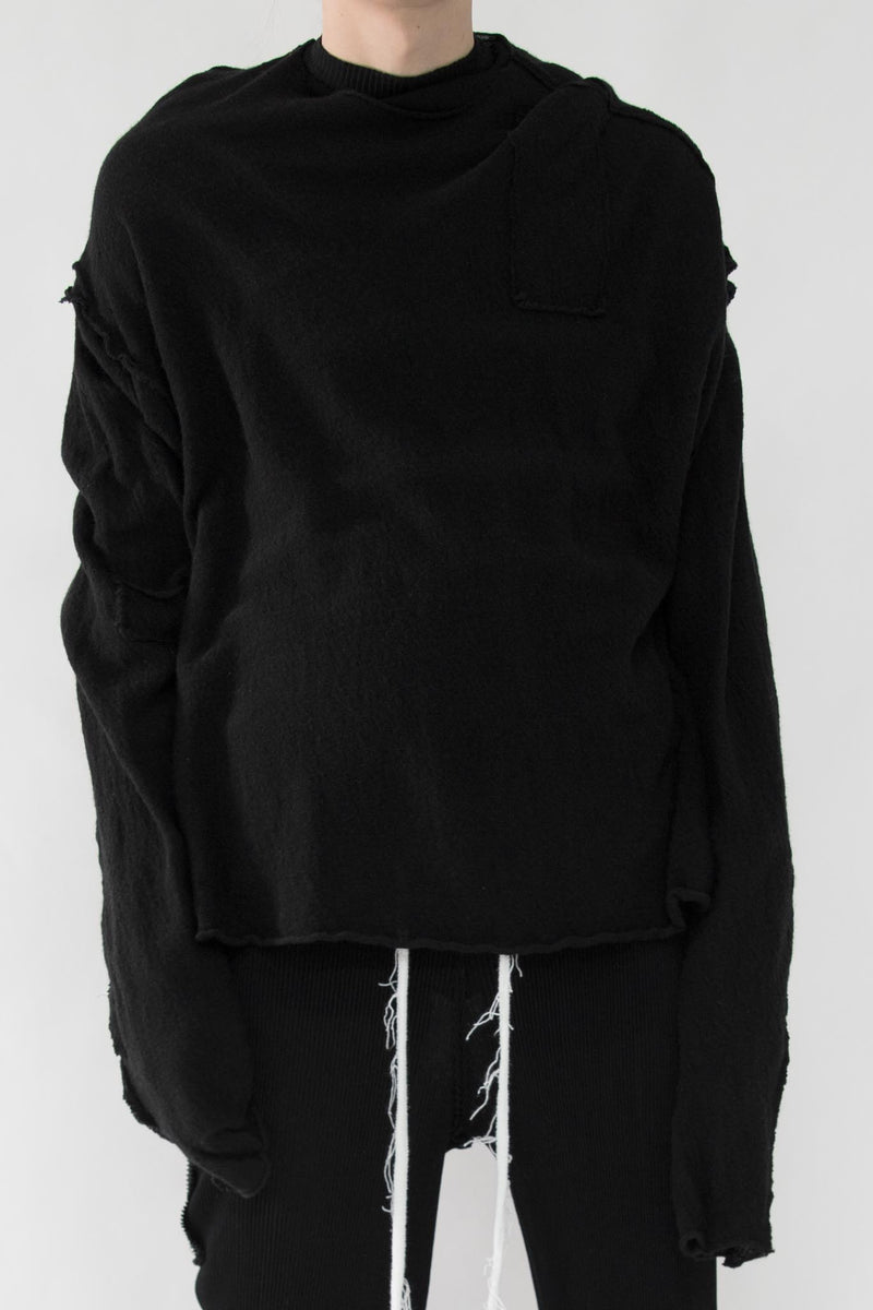 Asymmetrical Wool Blend Sweater - NELLY JOHANSSON