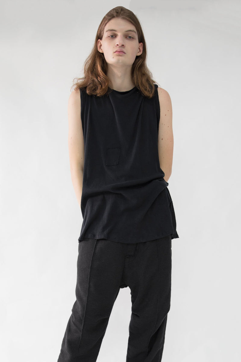 Asymmetrical Crewneck Tank Top - NELLY JOHANSSON