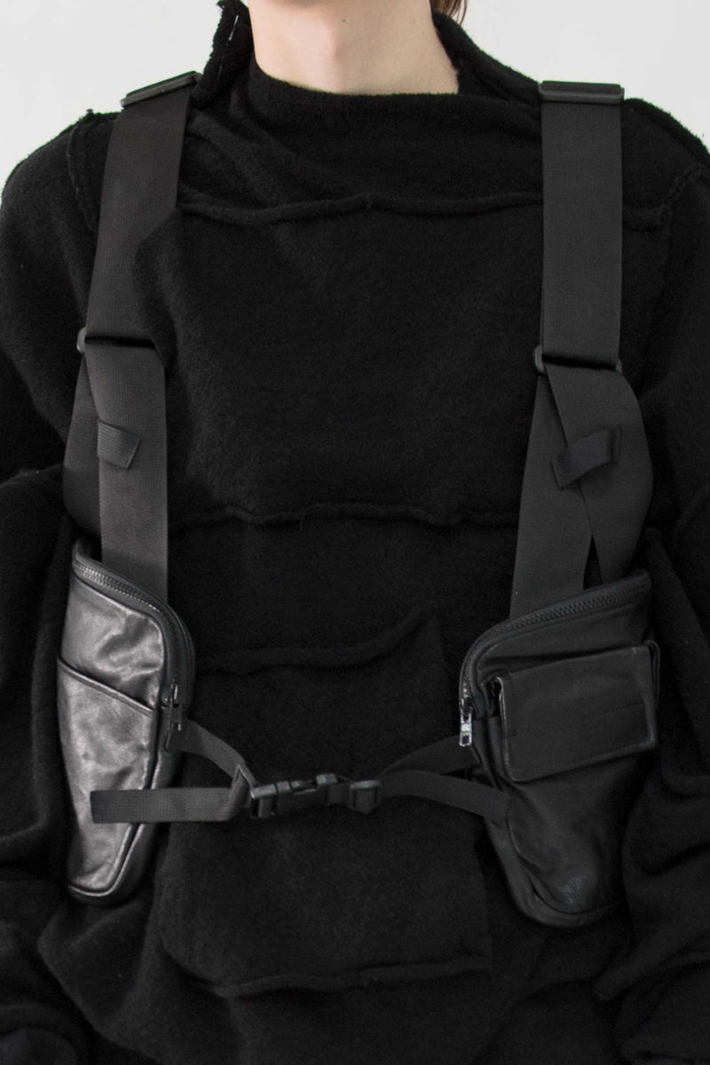 Leather Utility Vest - NELLY JOHANSSON