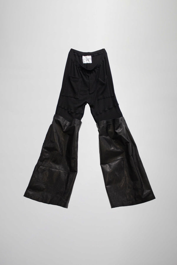 Convertible leather pants - NELLY JOHANSSON