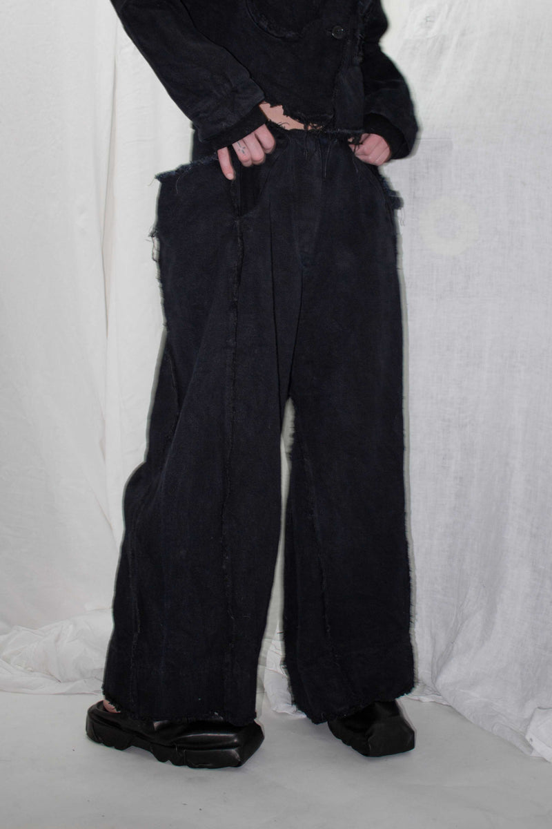 ENORMOUS DENIM TROUSERS - NELLY JOHANSSON