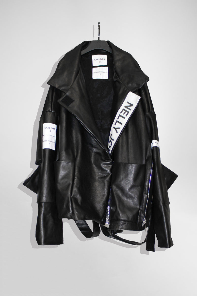 OVER SIZE LEATHER BIKER - NELLY JOHANSSON