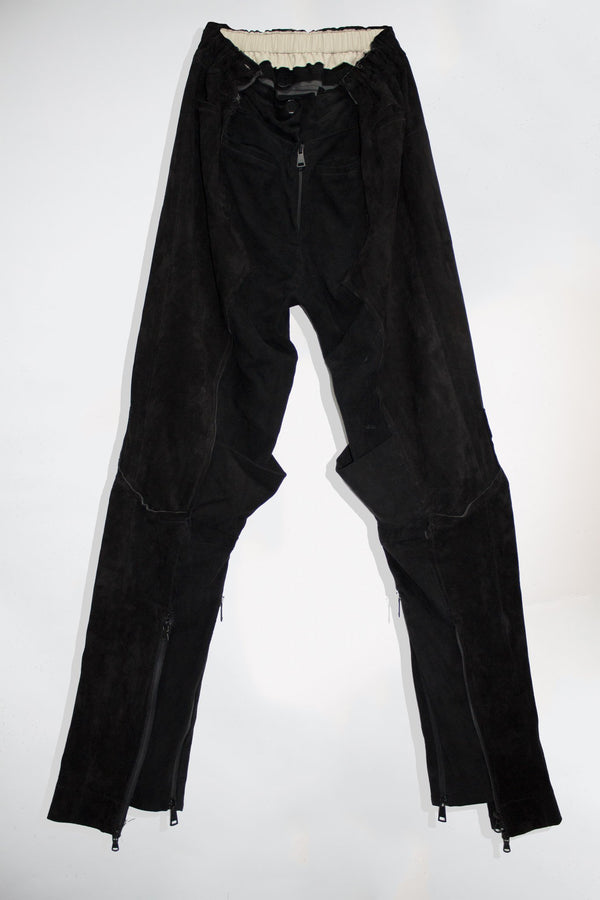 Mocha Leather Pants - NELLY JOHANSSON