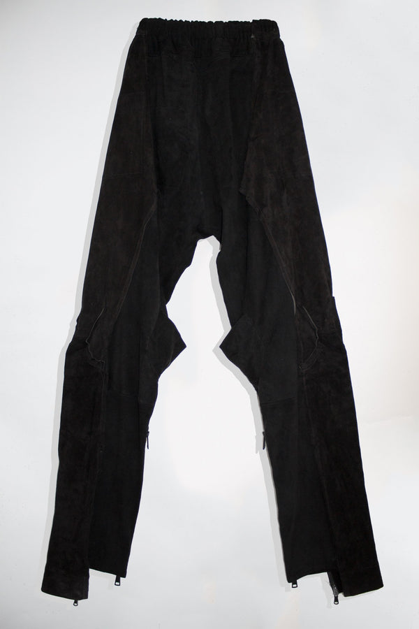 Mocha Leather Pants - NELLY JOHANSSON