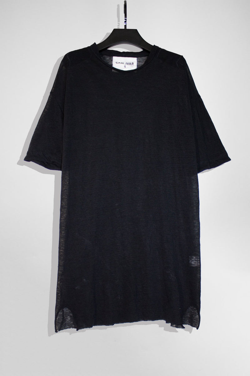 Crew Neck Linen T-Shirt - CARL IVAR