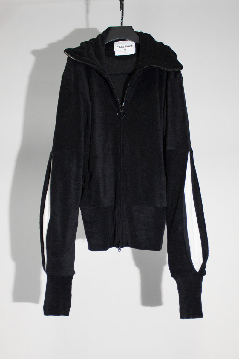 Velour Zip Sweater - CARL IVAR