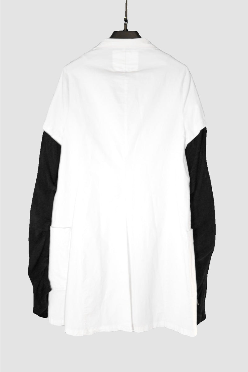 NELLY JOHANSSON WHITE BLAZER WITH BLACK SLEEVES - NELLY JOHANSSON