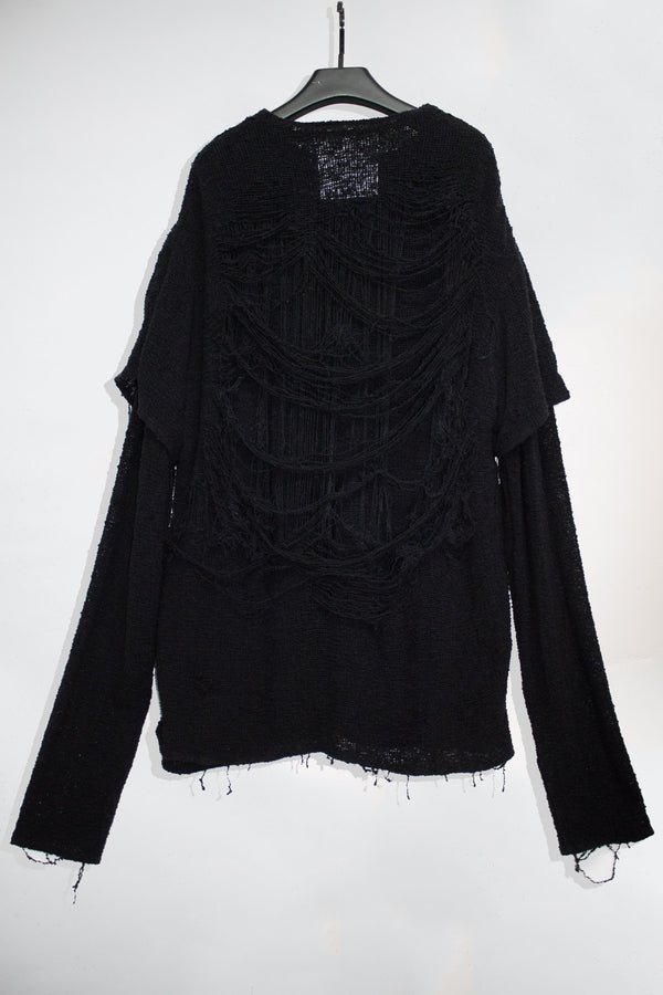 Distressed Knit Sweater - NELLY JOHANSSON