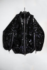 Oversized Vinyl Puffer Jacket - NELLY JOHANSSON