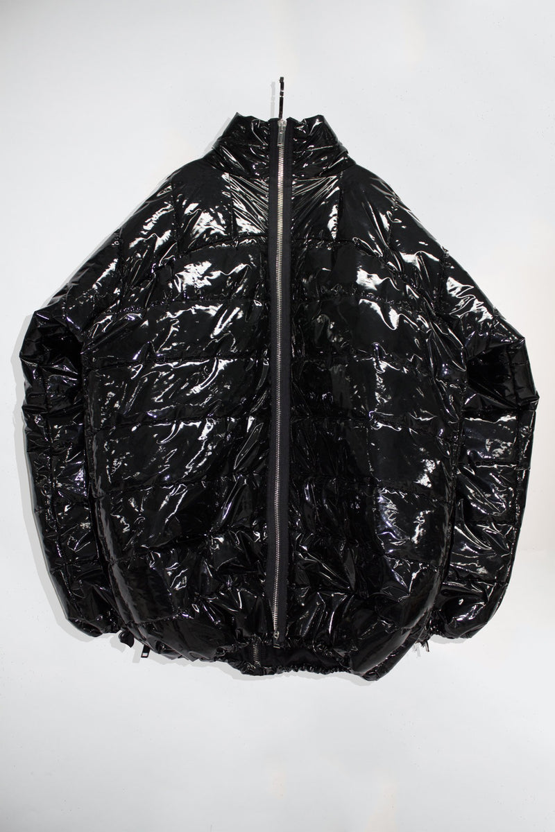 Oversized Vinyl Puffer Jacket - NELLY JOHANSSON