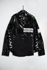 Oversized Vinyl Biker Jacket - NELLY JOHANSSON