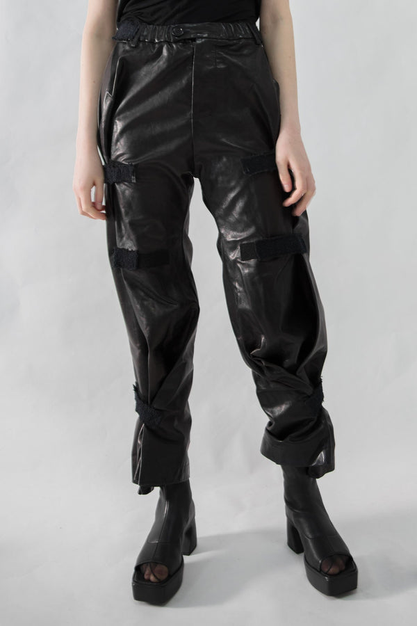 Wide Flared Leather Pants - CARL IVAR