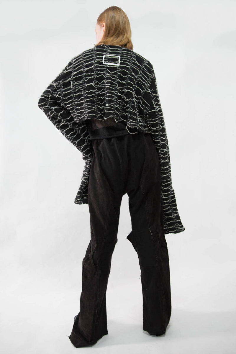 Stripe Embroidered Wool Sweater - CARL IVAR
